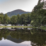 Timberlake Family Campground Whittier NC fishing pond Great Smoky Mountains