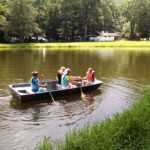 Timberlake Family Campground Whittier NC lake rowboat Great Smoky Mountains
